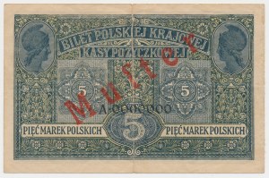 5 mkp 1916 General - MUSTER ...Tickets - A 0000000