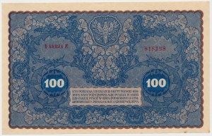100 mkp 1919 - I Serja Z (Mił.27a) - series I without letter - no Nr before number