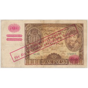 100 złotych 1932 z ORYGINALNYM przedrukiem GG