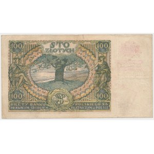 100 złotych 1932 z ORYGINALNYM przedrukiem GG