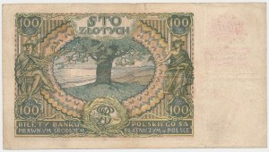 100 zl. 1932 s ORIGINÁLNÍM přetiskem GG