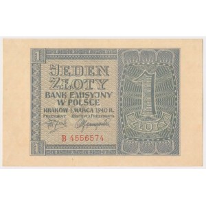 1 złoty 1940 - B