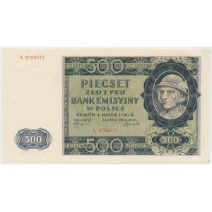 500 złotych 1940 - A