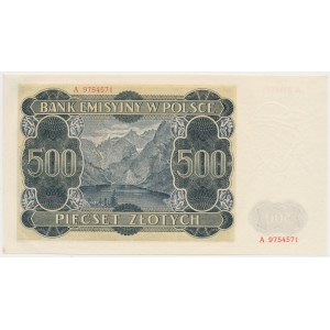 500 złotych 1940 - A