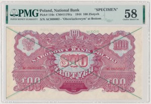 100 PLN 1944 ...owym - MODELLO - AC