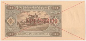10 zlotých 1948 - SPECIMEN - AA