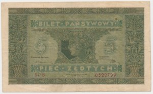 Pass ticket, 5 zloty 1926 Miner - Ser.B