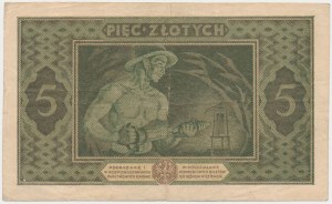 Pass ticket, 5 zloty 1926 Miner - Ser.B