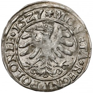 Sigismund I the Old, Cracow 1527 penny - rare variant
