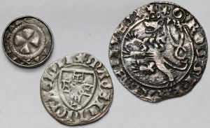 Middle Ages, Denarius, shilling and penny - set (3pcs)