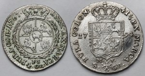 Poniatowski, Złotówka 1767 i Dwuzłotówka 1794 - zestaw (2szt)
