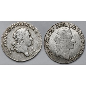 Poniatowski, Złotówka 1767-1791 - zestaw (2szt)