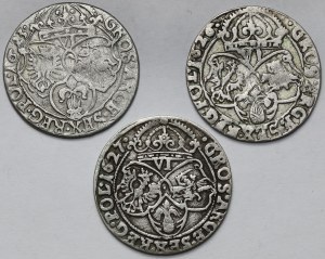 Sigismondo III Vasa, Six Pack Cracovia 1623-1627 - set (3 pezzi)
