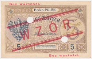 5 zloty 1924 - MODÈLE - II EM. A