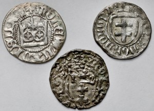 Ladislaus II Jagiello and Casimir IV Jagiellonian, Half-penny and Shilling - set (3pcs)