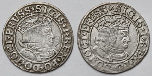 Zygmunt I Stary, Grosz Toruń 1533 i 1534 - zestaw (2szt)