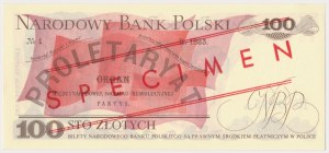 100 zloty 1979 - MODEL - EU 0000000 - No.0085 - low number from the first packet