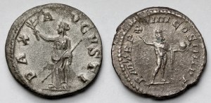 Roman Empire, Caracalla and Maximina Thrax, Denarii - set (2pcs)