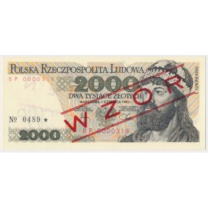 2.000 zł 1982 - WZÓR - BP 0000318 - No.0489