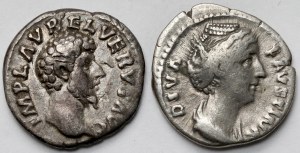 Empire romain, Lucius Verus et Faustina - set (2pc)