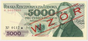 5,000 zl 1982 - MODEL - A 0000000 - No.0417