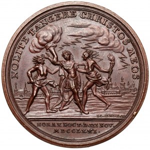 Poniatowski, Medal BRĄZ Porwanie króla 1771 r. (Oexlein)