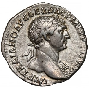 Trajan (98-117 n.e.) Denar - ładny