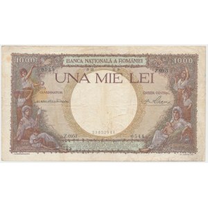 Romania, 1.000 Lei 1938