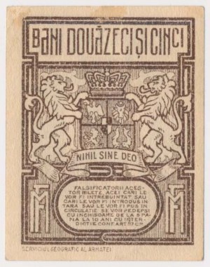 Rumunsko, 25 Bani 1917