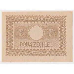 Romania, 20 Lei 1945