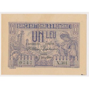 Romania, 1 Leu 1915