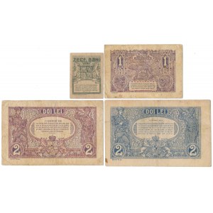 Romania, set of banknotes 1915-1938 (4pcs)