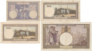 Roumanie, 5 - 2 000 Lei 1928-1941 (4pc)