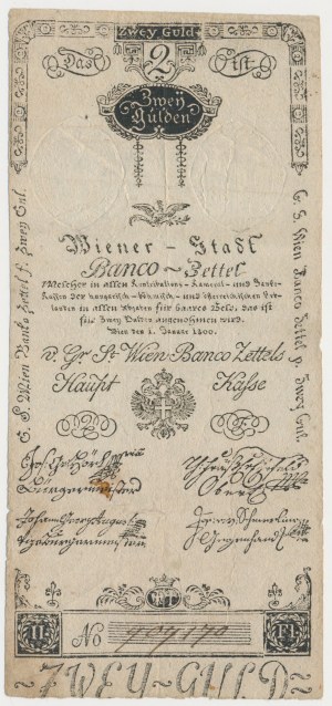 Rakousko, 2 Gulden 1800