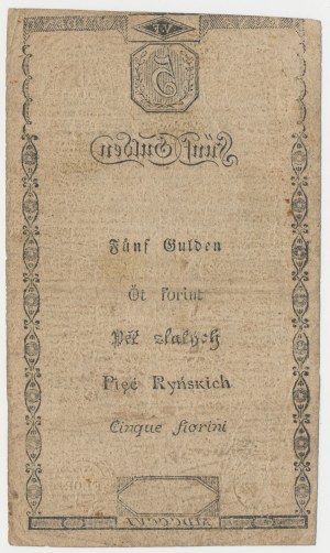 Austria, 5 Guldenów (Ryńskich) 1806