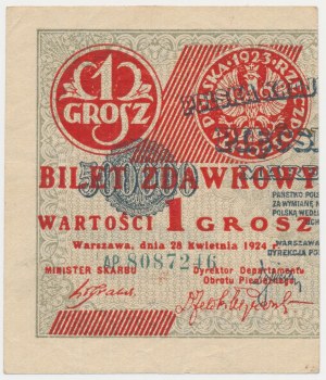 1 centesimo 1924 - AP - metà sinistra