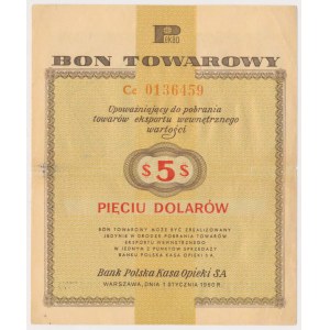 PEWEX 5 dolarów 1960 - Ce