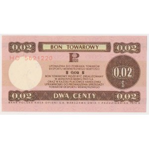 PEWEX 2 centy 1979 - HO - duży