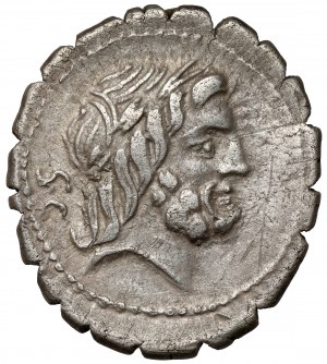 Republika, Q. Anto Balb Pr (83-82 pred Kr.) Denar Serratus