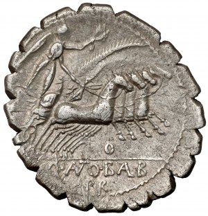 Repubblica, Q. Anto Balb Pr (83-82 a.C.) Denar Serratus