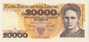 20,000 zl 1989 - D