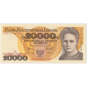 20.000 zł 1989 - AB