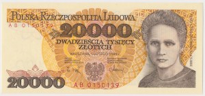 20,000 zl 1989 - AB