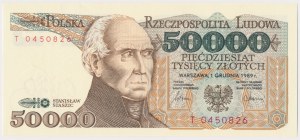 50.000 zł 1989 - T