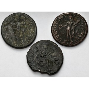 Cesarstwo Rzymskie, Asy i Follis - zestaw (3szt)