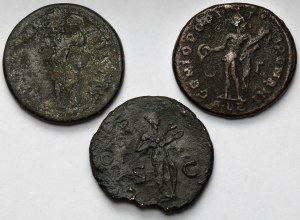 Empire romain, As et Follis - set (3pc)