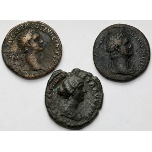 Cesarstwo Rzymskie, Asy i Dupondius - zestaw (3szt)