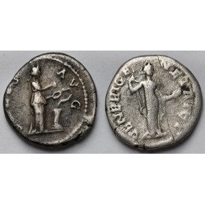 Cesarstwo Rzymskie, Hadrian i Sabina - Denary - zestaw (2szt)