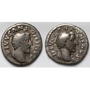 Cesarstwo Rzymskie, Antoninus Pius - Denary pośmiertne - zestaw (2szt)