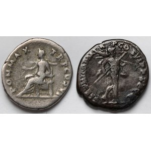Cesarstwo Rzymskie, Wespazjan i Trajan - Denary - zestaw (2szt)